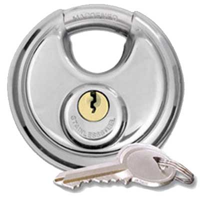 stainless steel disc lock
