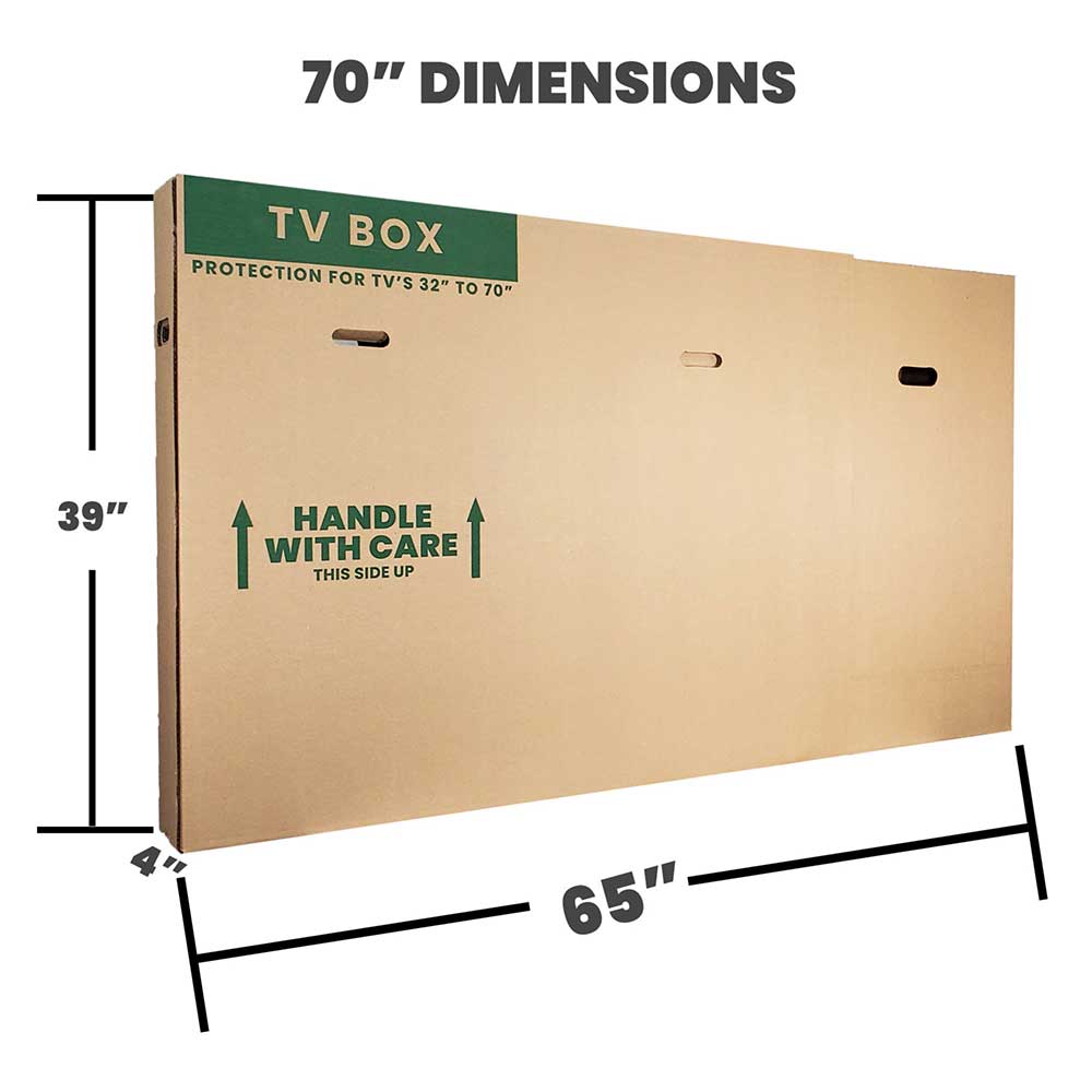 Heavy-Duty Expandable TV Moving Box - Large