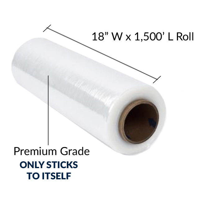 large roll of stretch wrap